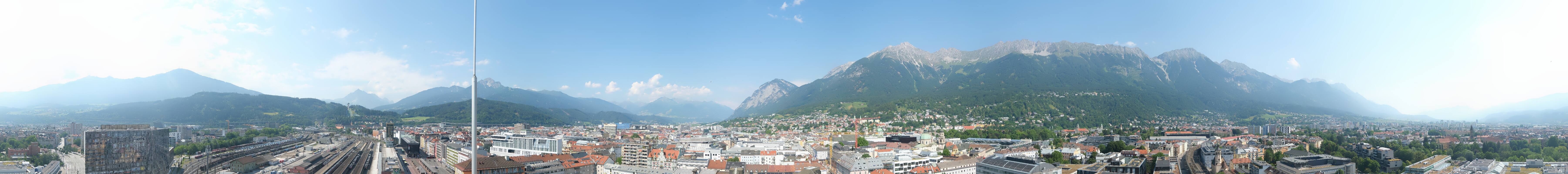 Archiv Foto Webcam Panoramablick - Innsbruck
