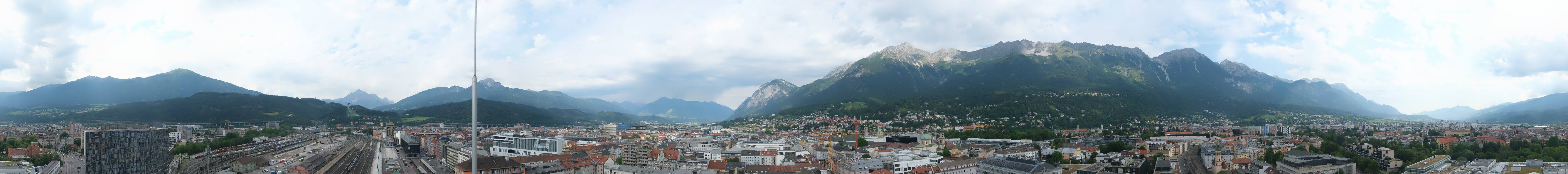 Archiv Foto Webcam Panoramablick - Innsbruck