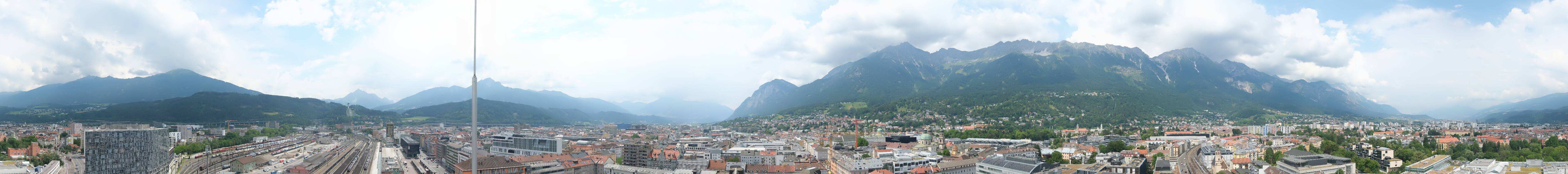 Archiv Foto Webcam Panoramablick - Innsbruck