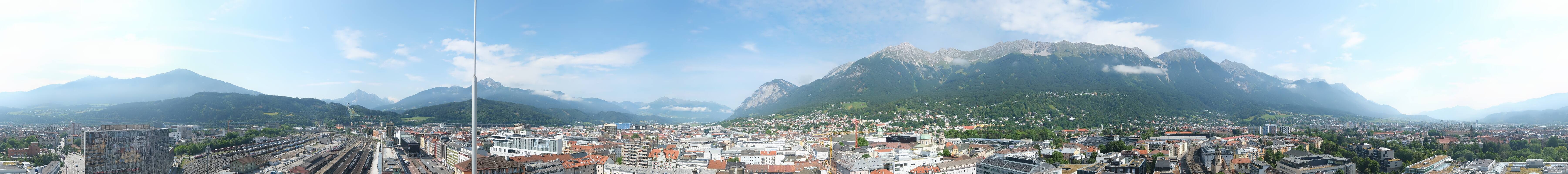Archiv Foto Webcam Panoramablick - Innsbruck