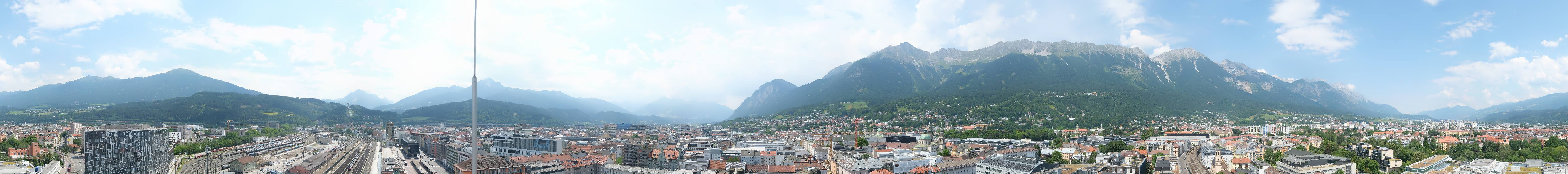 Archiv Foto Webcam Panoramablick - Innsbruck