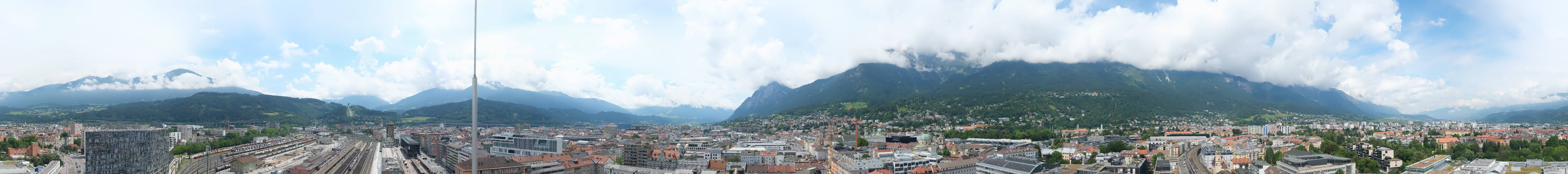 Archiv Foto Webcam Panoramablick - Innsbruck