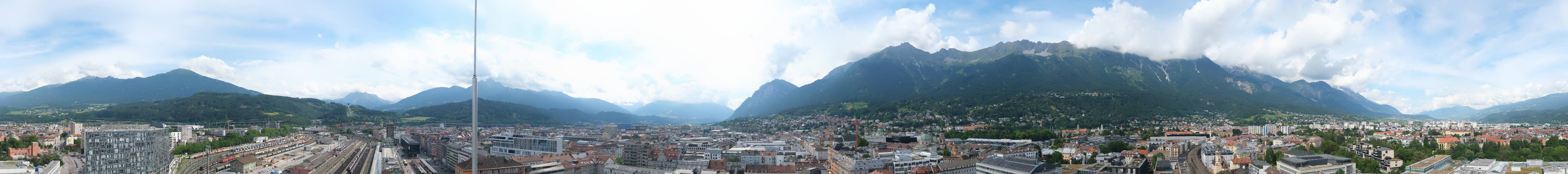 Archiv Foto Webcam Panoramablick - Innsbruck