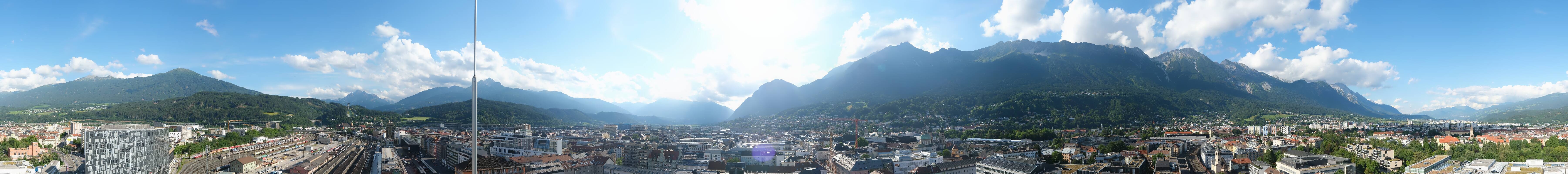 Archiv Foto Webcam Panoramablick - Innsbruck