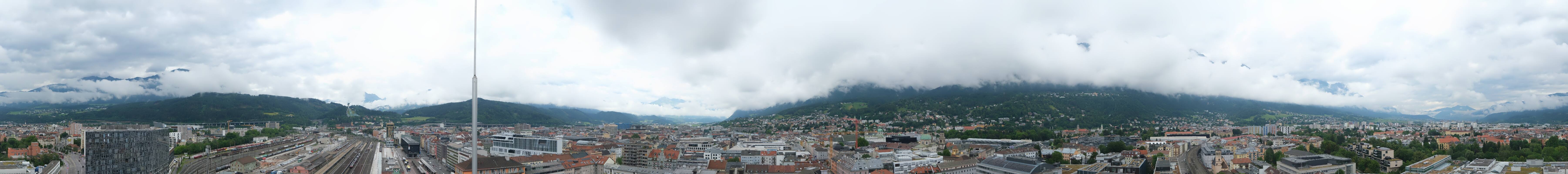 Archiv Foto Webcam Panoramablick - Innsbruck