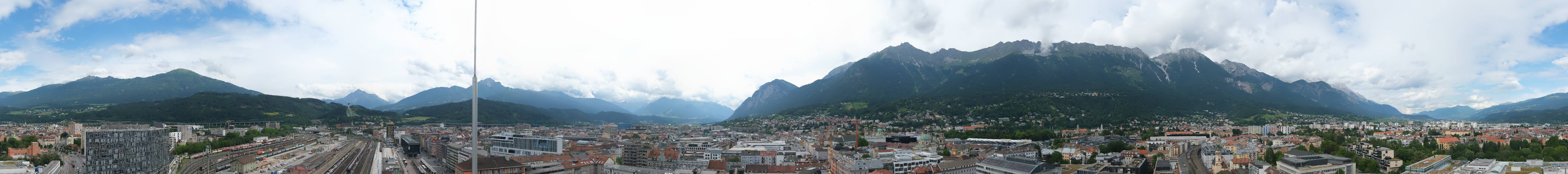 Archiv Foto Webcam Panoramablick - Innsbruck
