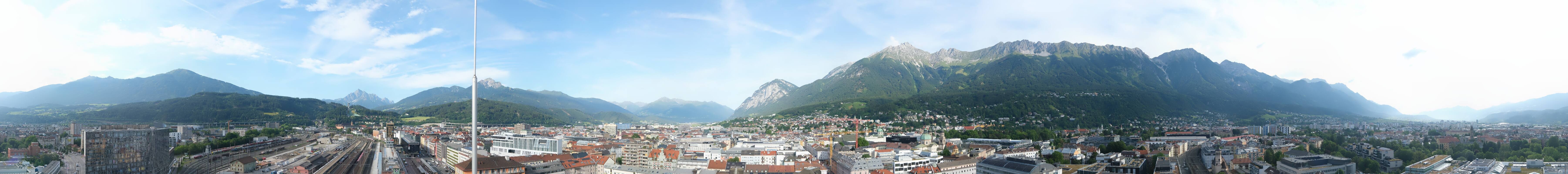 Archiv Foto Webcam Panoramablick - Innsbruck