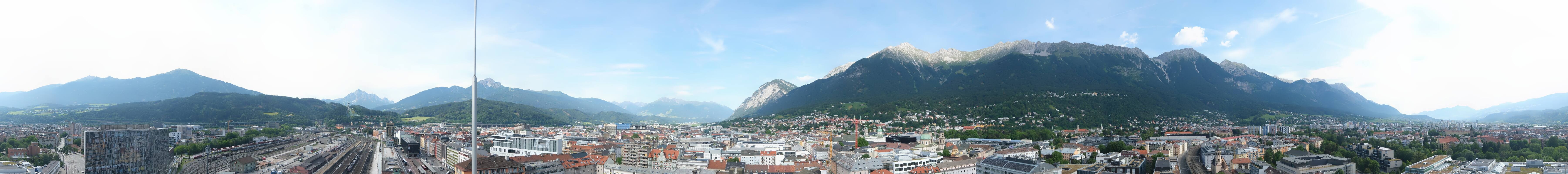Archiv Foto Webcam Panoramablick - Innsbruck