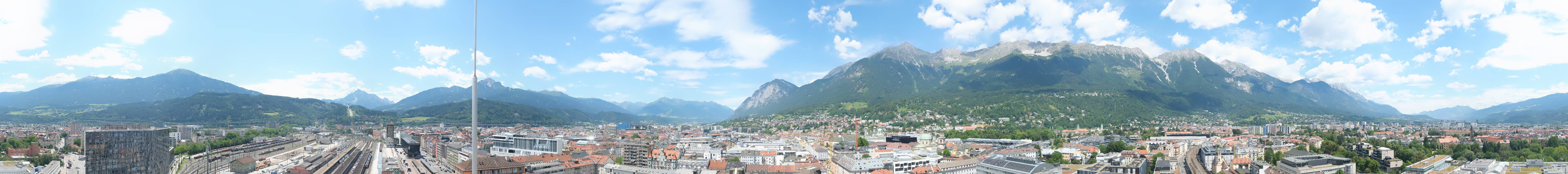 Archiv Foto Webcam Panoramablick - Innsbruck