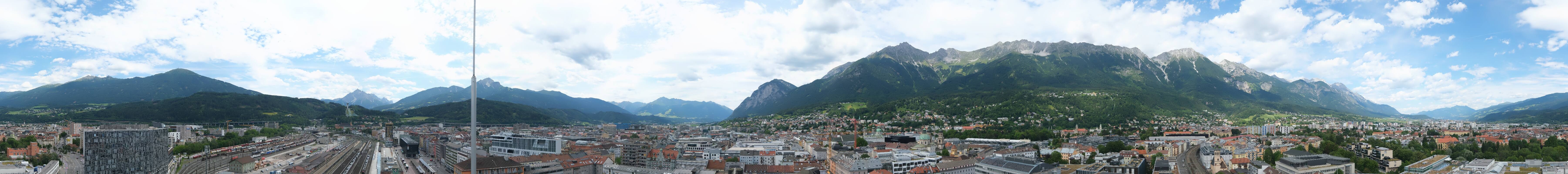 Archiv Foto Webcam Panoramablick - Innsbruck