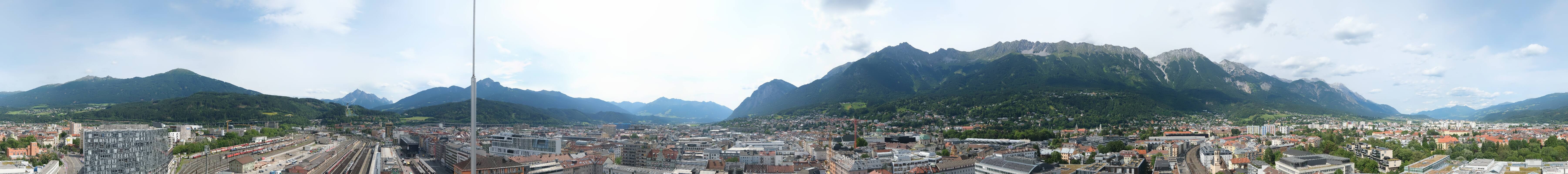 Archiv Foto Webcam Panoramablick - Innsbruck