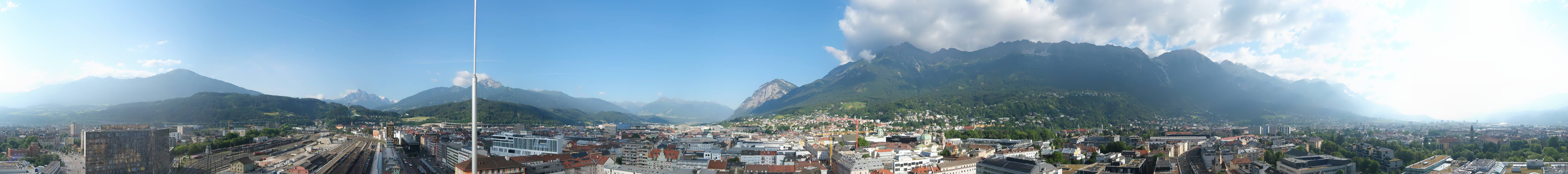 Archiv Foto Webcam Panoramablick - Innsbruck
