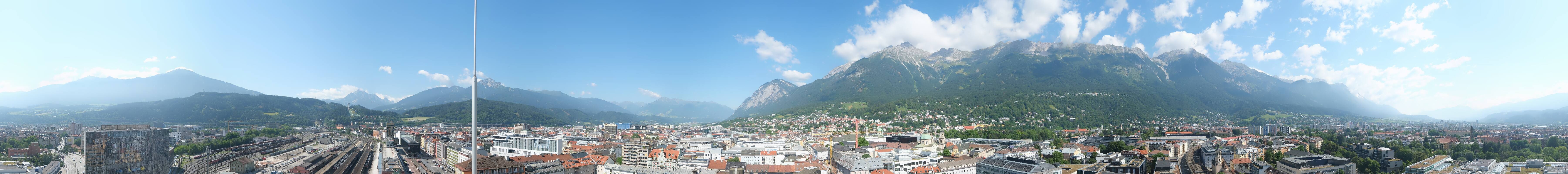 Archiv Foto Webcam Panoramablick - Innsbruck