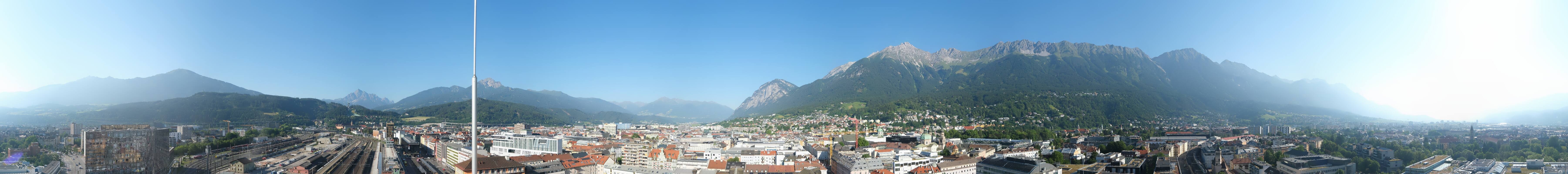 Archiv Foto Webcam Panoramablick - Innsbruck