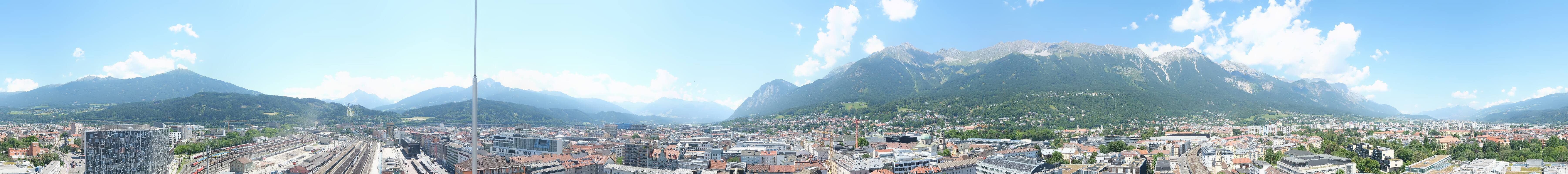 Archiv Foto Webcam Panoramablick - Innsbruck
