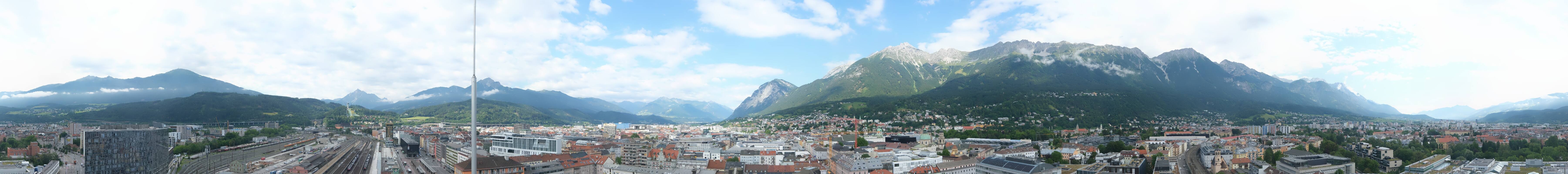 Archiv Foto Webcam Panoramablick - Innsbruck