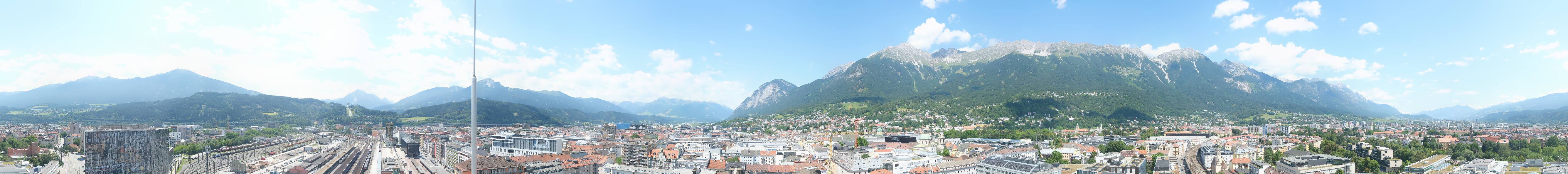 Archiv Foto Webcam Panoramablick - Innsbruck