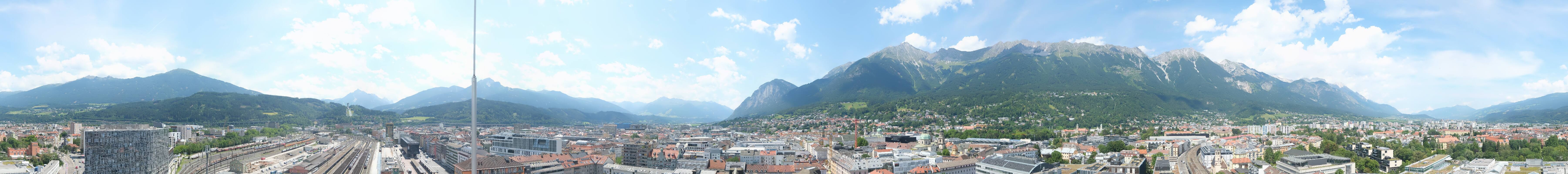 Archiv Foto Webcam Panoramablick - Innsbruck