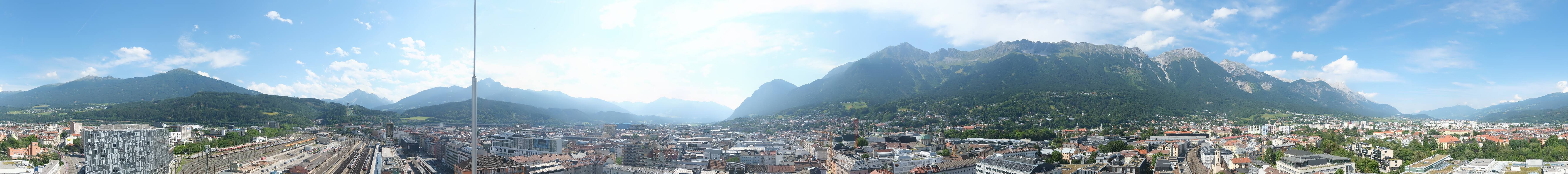 Archiv Foto Webcam Panoramablick - Innsbruck