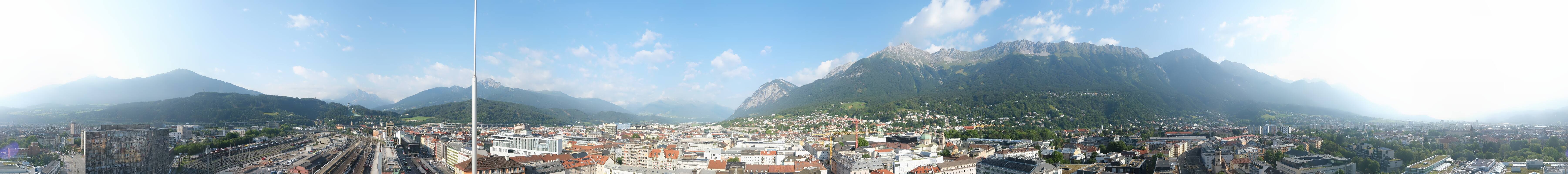 Archiv Foto Webcam Panoramablick - Innsbruck