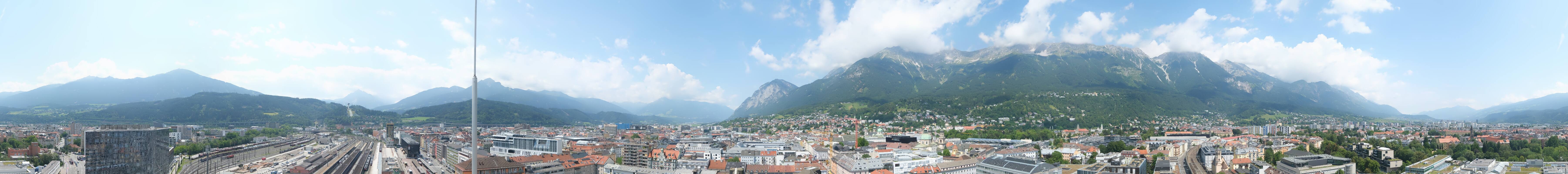 Archiv Foto Webcam Panoramablick - Innsbruck