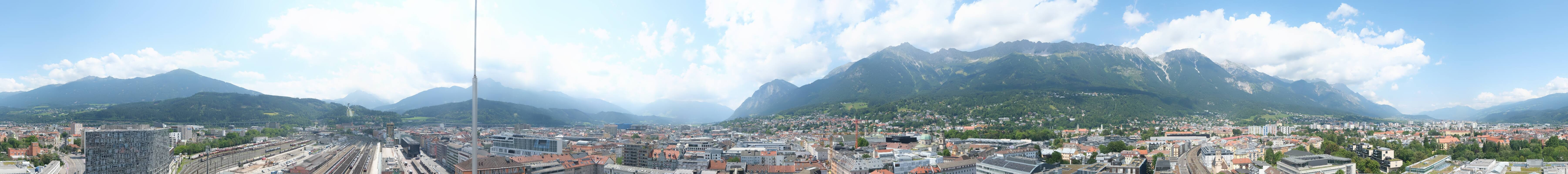Archiv Foto Webcam Panoramablick - Innsbruck