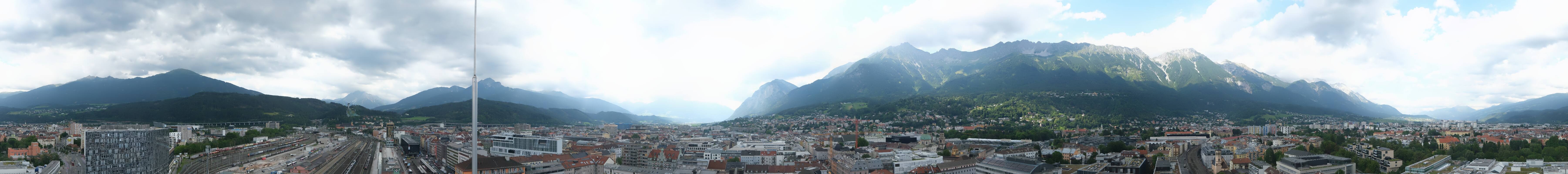 Archiv Foto Webcam Panoramablick - Innsbruck