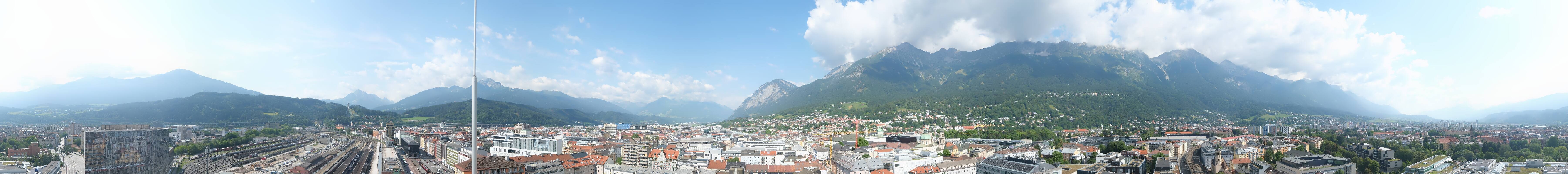 Archiv Foto Webcam Panoramablick - Innsbruck
