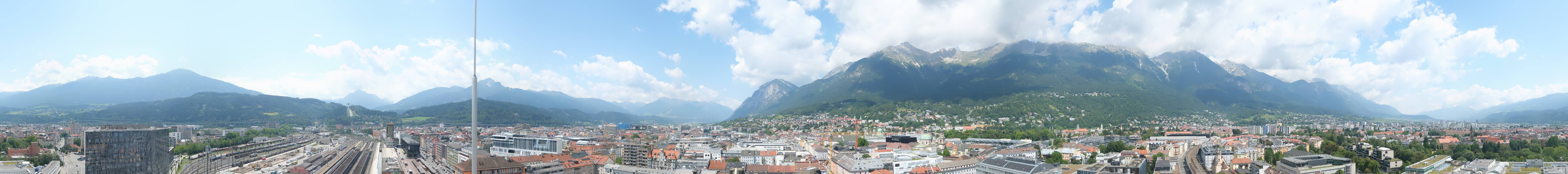 Archiv Foto Webcam Panoramablick - Innsbruck