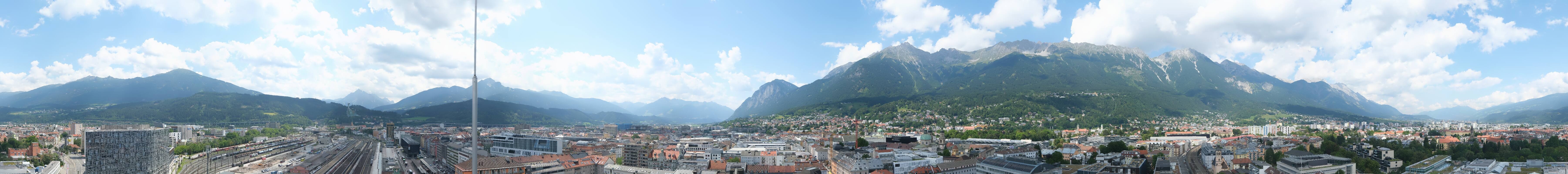 Archiv Foto Webcam Panoramablick - Innsbruck
