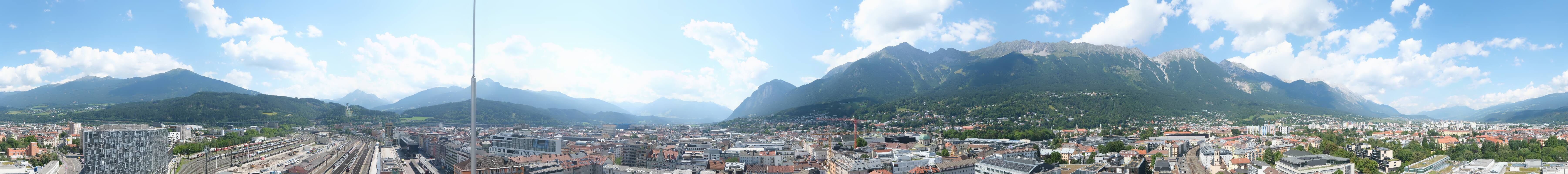 Archiv Foto Webcam Panoramablick - Innsbruck