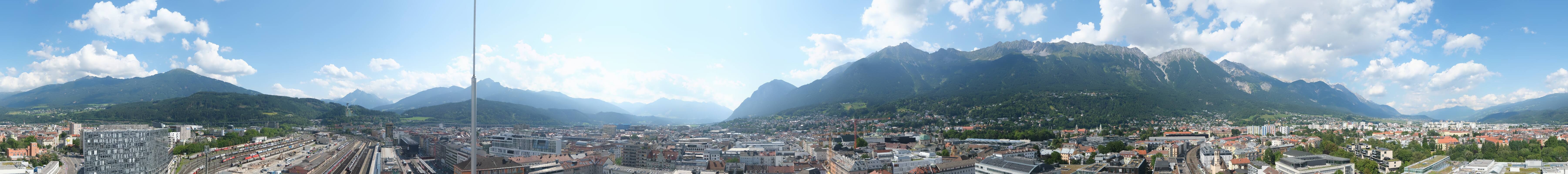 Archiv Foto Webcam Panoramablick - Innsbruck