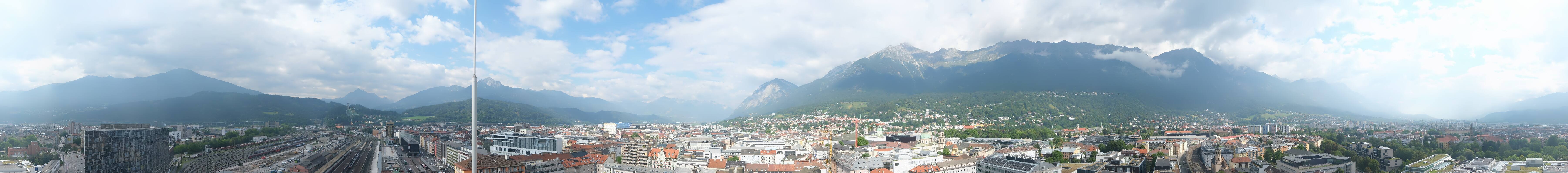 Archiv Foto Webcam Panoramablick - Innsbruck