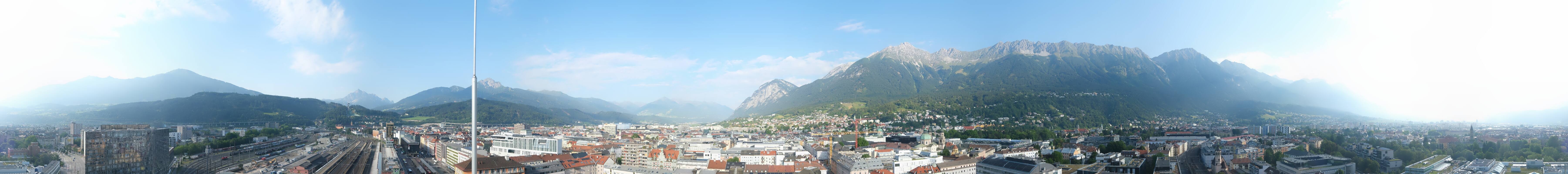 Archiv Foto Webcam Panoramablick - Innsbruck
