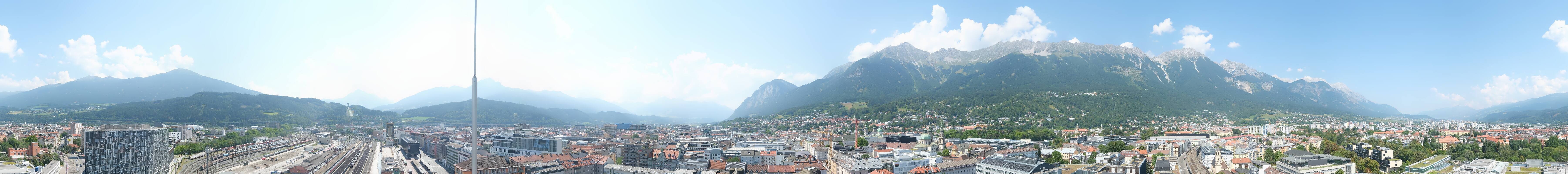 Archiv Foto Webcam Panoramablick - Innsbruck