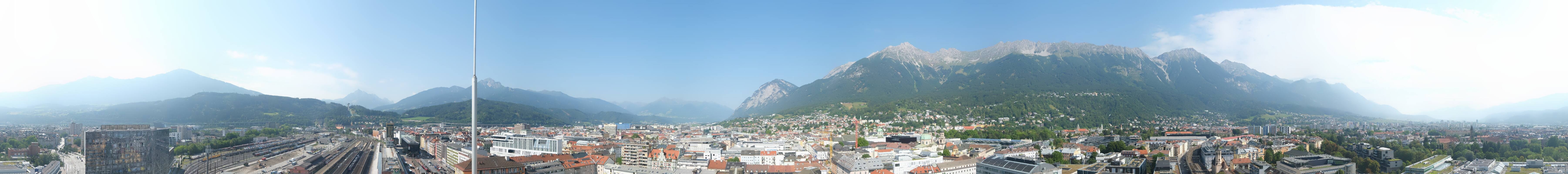 Archiv Foto Webcam Panoramablick - Innsbruck