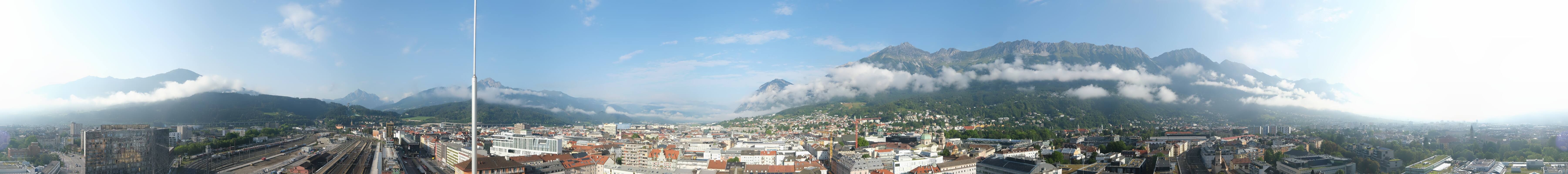 Archiv Foto Webcam Panoramablick - Innsbruck
