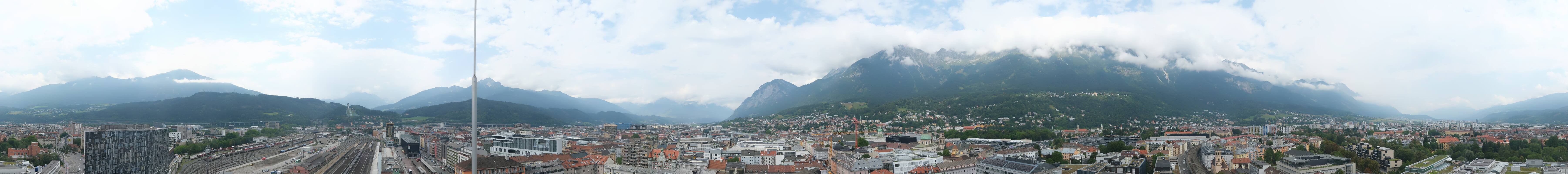 Archiv Foto Webcam Panoramablick - Innsbruck