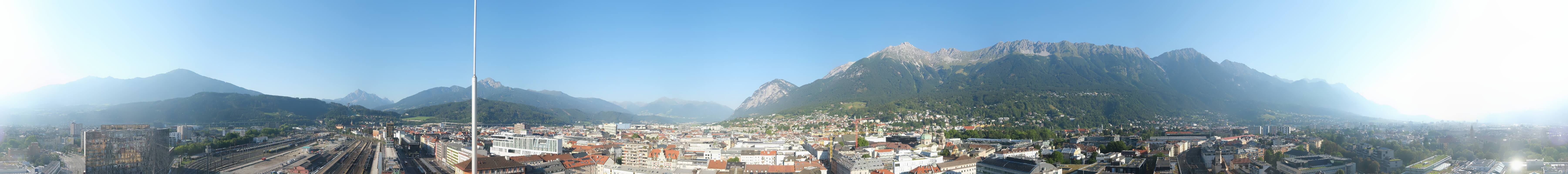 Archiv Foto Webcam Panoramablick - Innsbruck