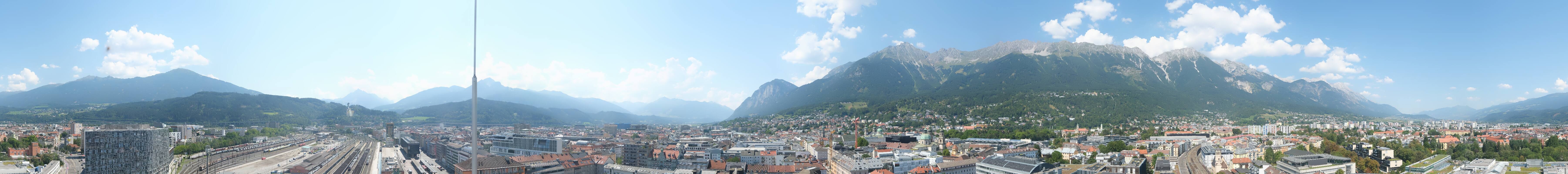 Archiv Foto Webcam Panoramablick - Innsbruck