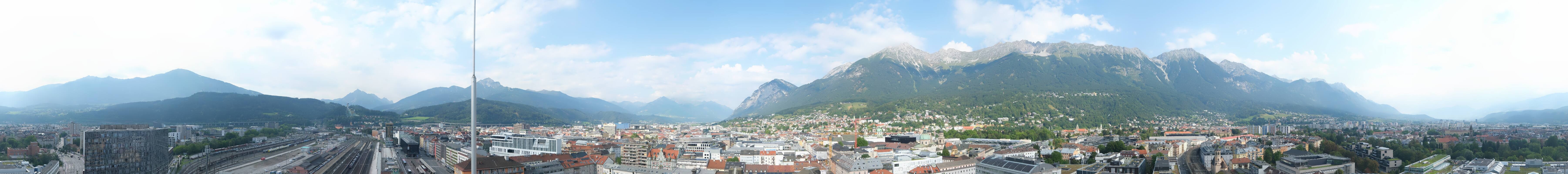 Archiv Foto Webcam Panoramablick - Innsbruck