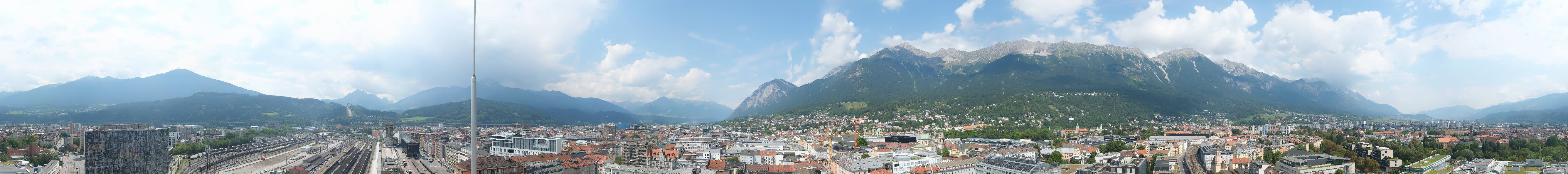 Archiv Foto Webcam Panoramablick - Innsbruck