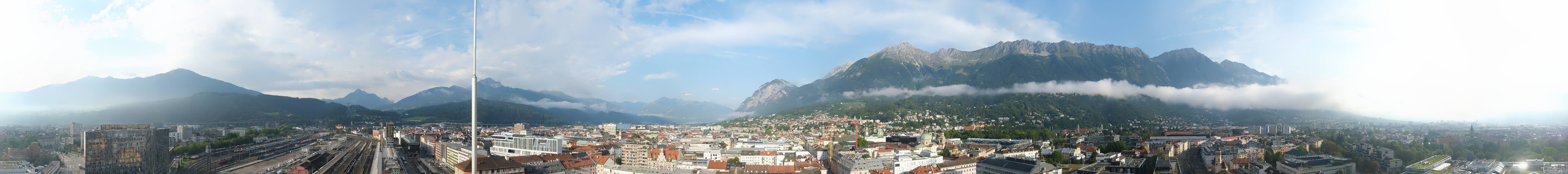 Archiv Foto Webcam Panoramablick - Innsbruck