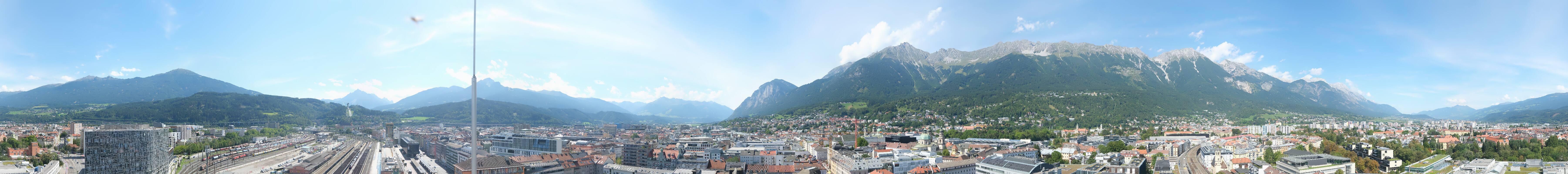 Archiv Foto Webcam Panoramablick - Innsbruck