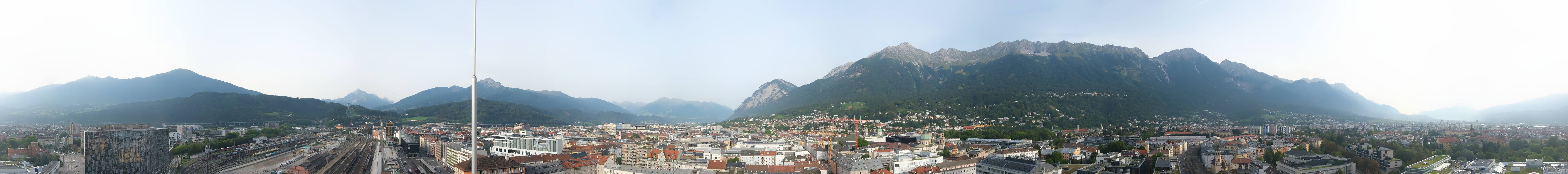 Archiv Foto Webcam Panoramablick - Innsbruck