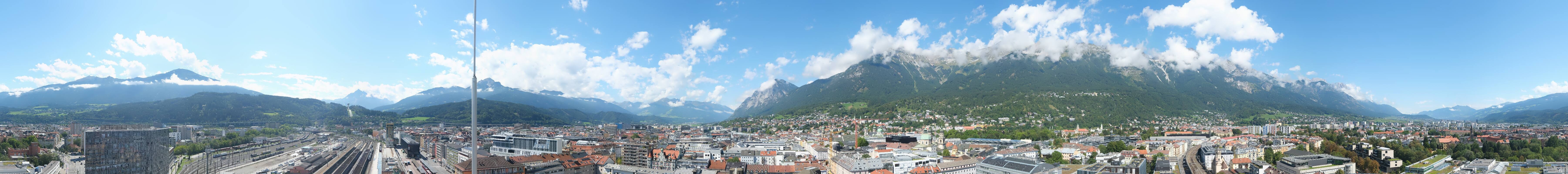 Archiv Foto Webcam Panoramablick - Innsbruck