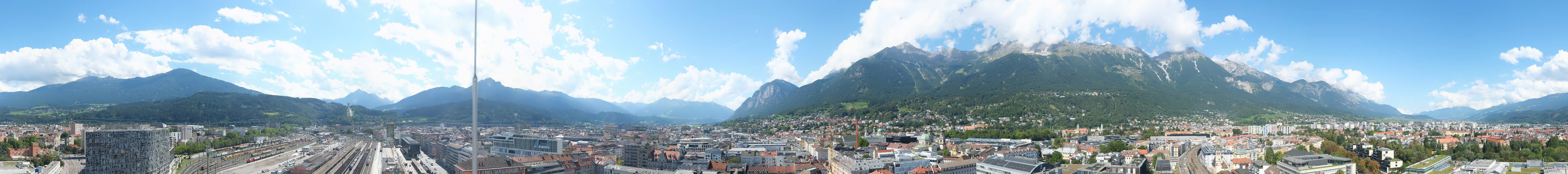 Archiv Foto Webcam Panoramablick - Innsbruck