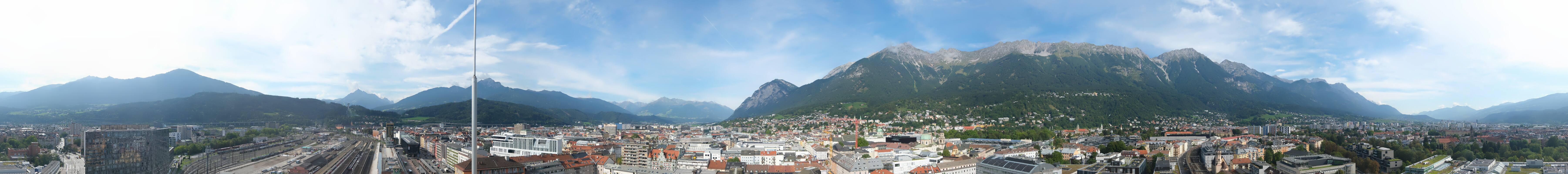 Archiv Foto Webcam Panoramablick - Innsbruck