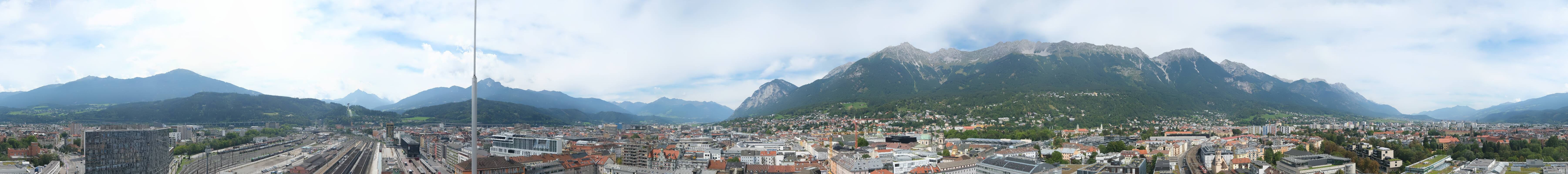 Archiv Foto Webcam Panoramablick - Innsbruck