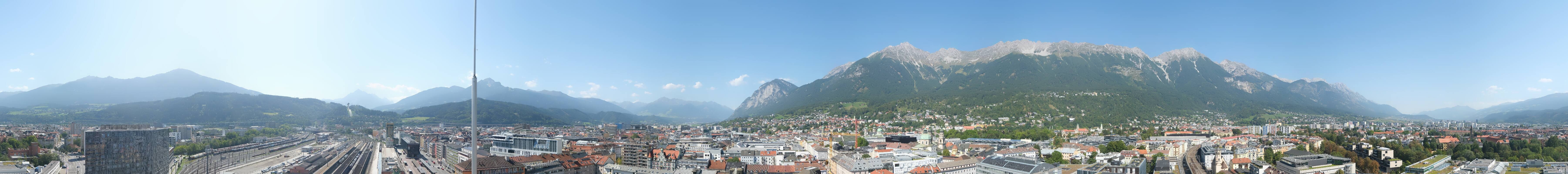 Archiv Foto Webcam Panoramablick - Innsbruck